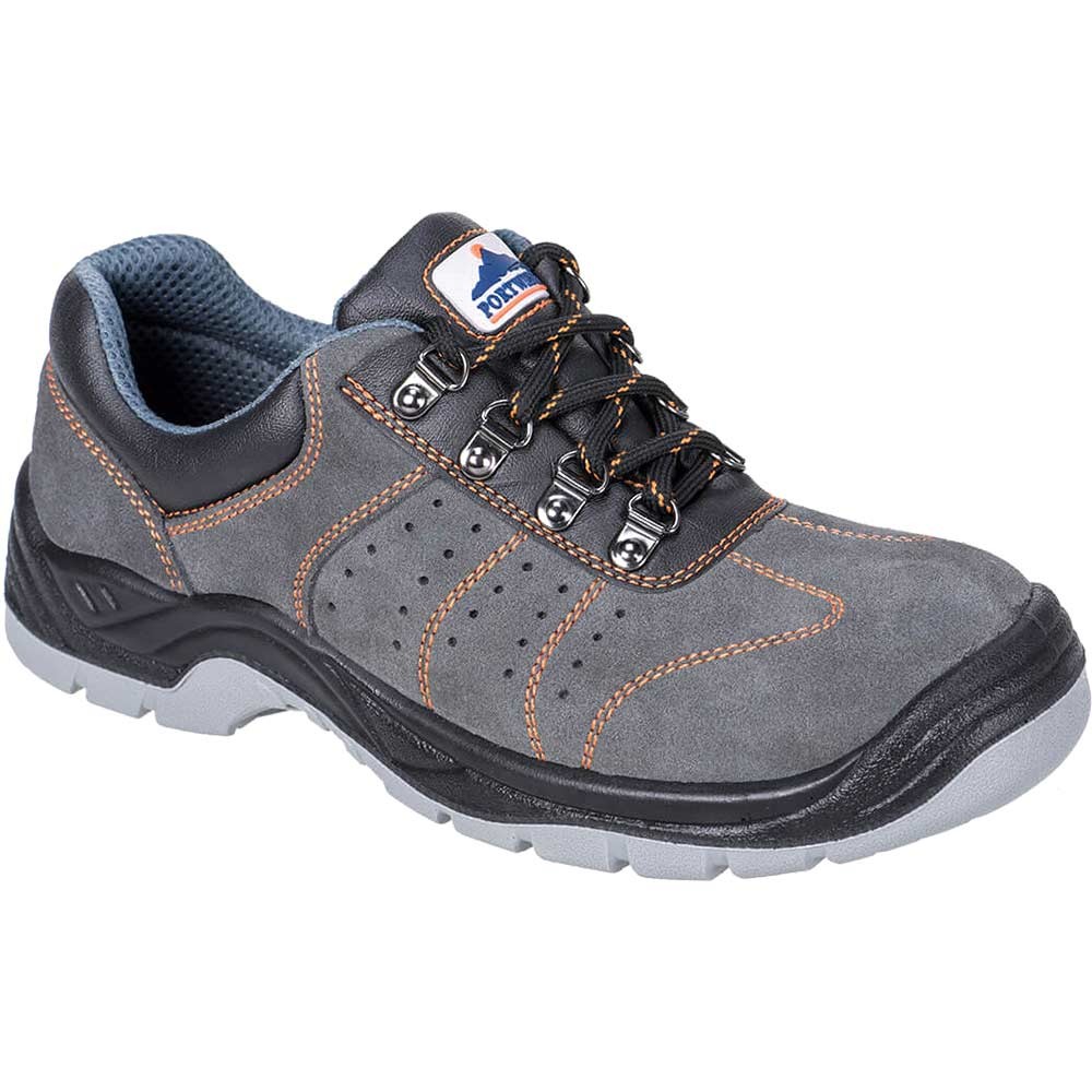 Portwest Steelite Perforated Steel Toe Cap Trainers Grey Size 12
