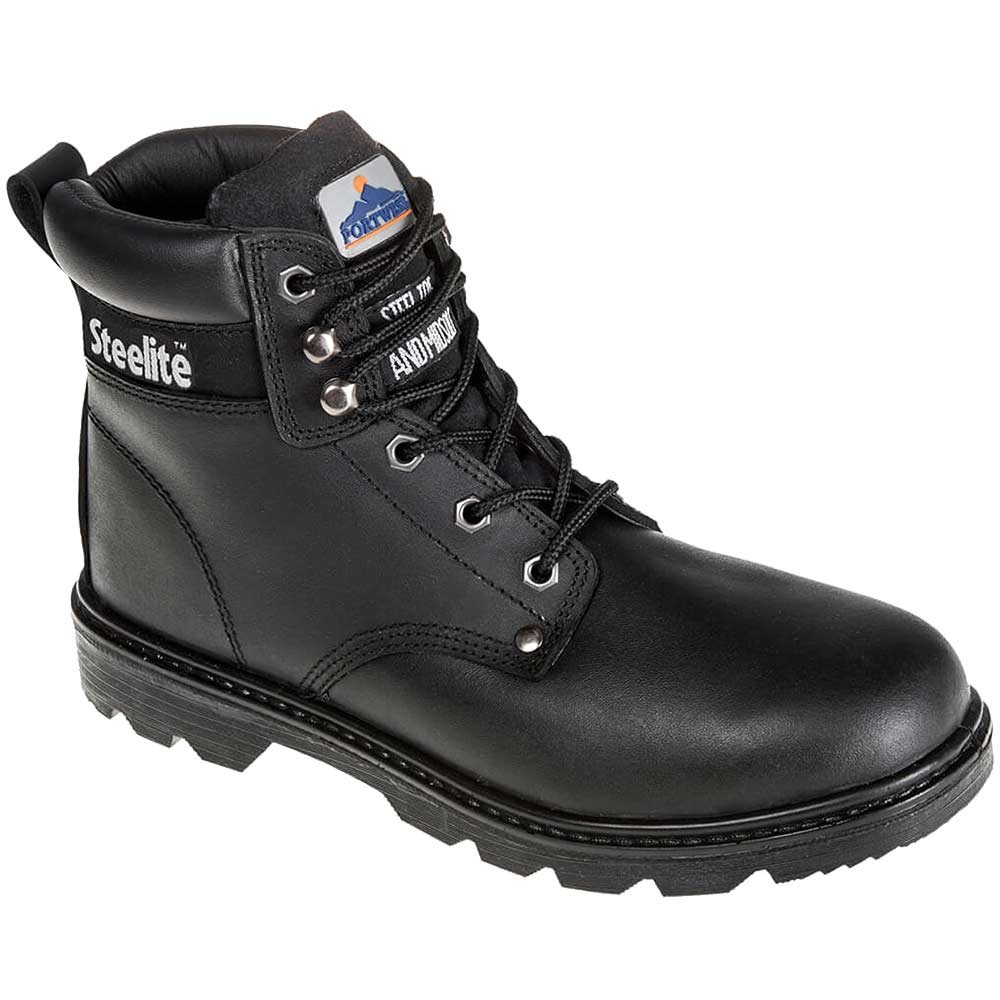 Portwest Steelite S3 Thor Water Resistant Safety Boots Black Size 4