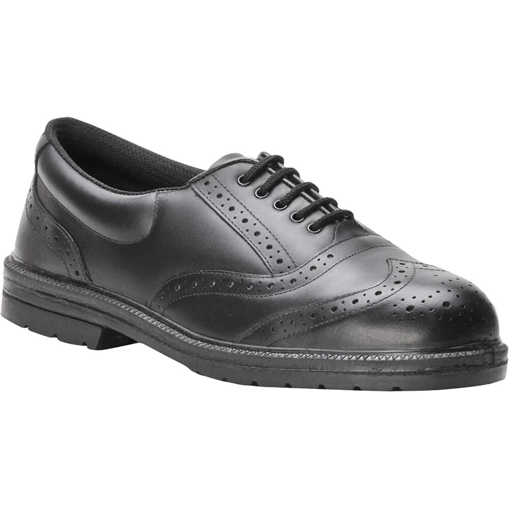 Portwest Executive Brogue Safety Shoes Black Size 10