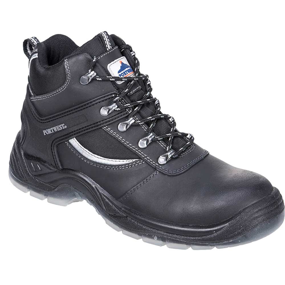 Portwest Steelite S3 Mustang Safety Boots Black Size 6.5