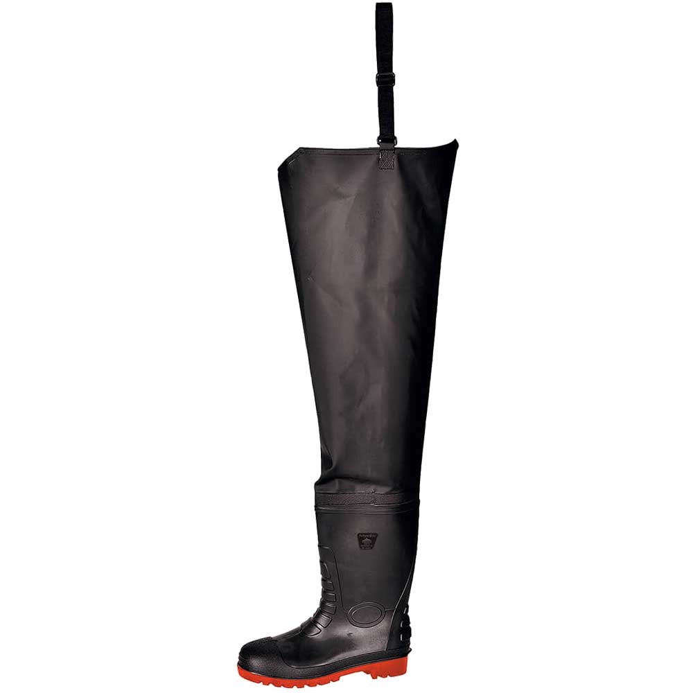 Portwest Safety Waist Waders Black Size 12