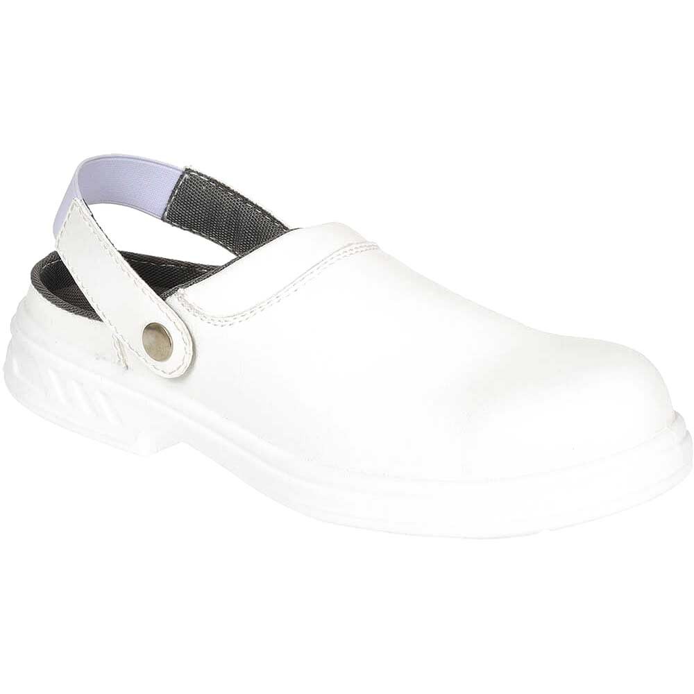 Portwest Steelite SB AE WRU Clean Area Safety Clogs White Size 8
