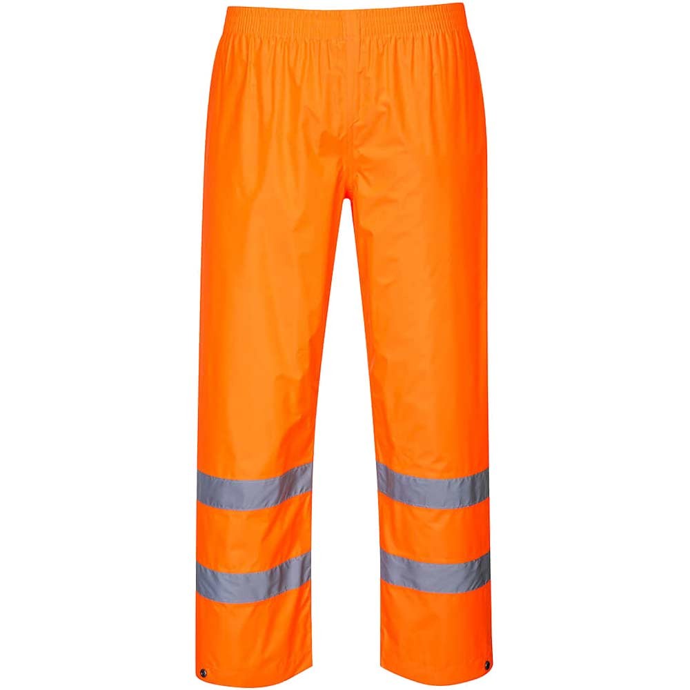 Portwest Hi Vis Rain Trousers Orange XS