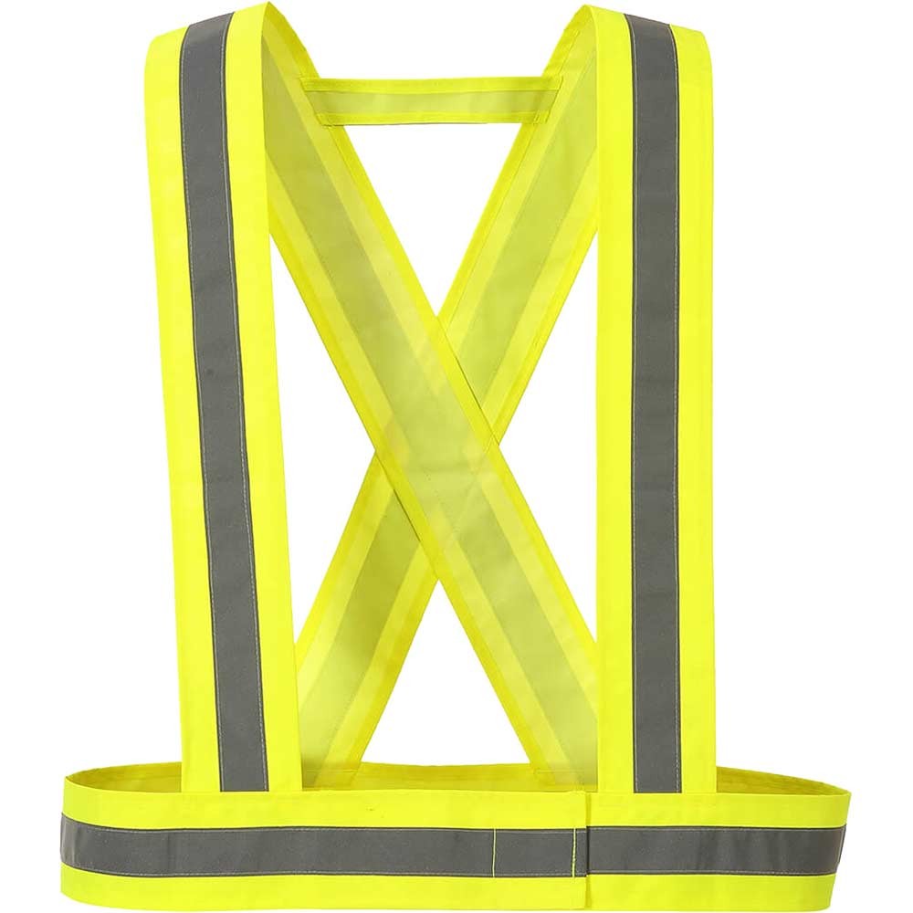 Portwest Hi Vis Webbing Straps Yellow One Size