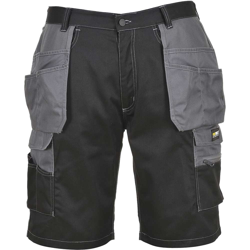 Portwest KS18 Granite Holster Shorts Black / Grey L