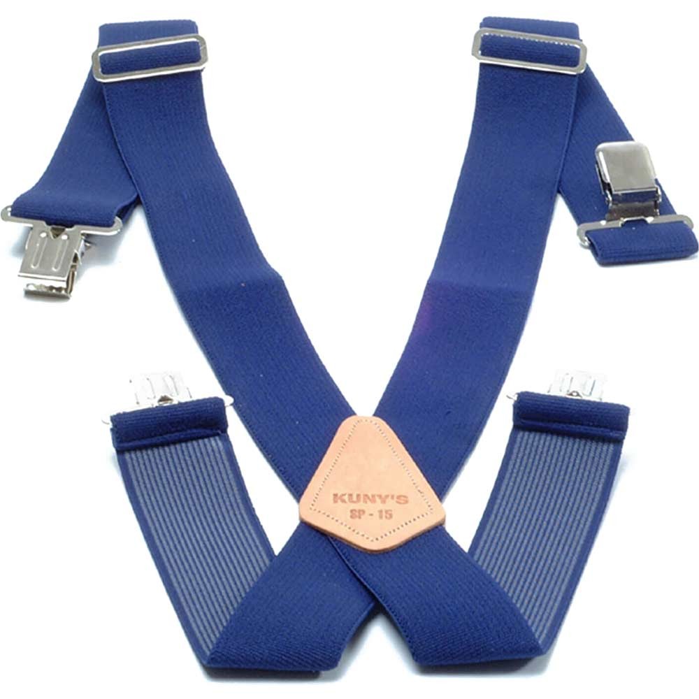 Kunys Work Trousers Braces Navy Blue