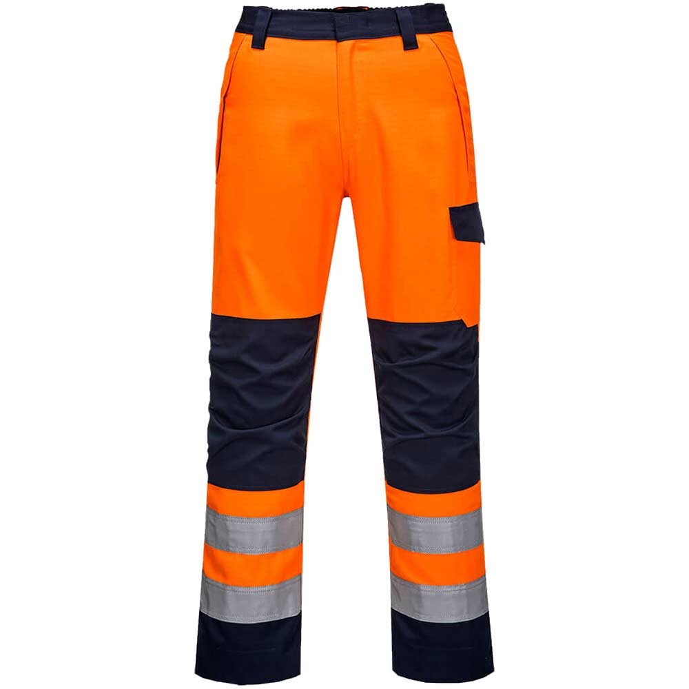 Portwest MV36 Modaflame Hvo trousers Orange / Navy 2XL 31"