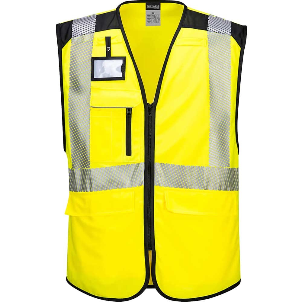 Portwest PW3 Hi Vis Executive Vest Yellow / Black 4XL
