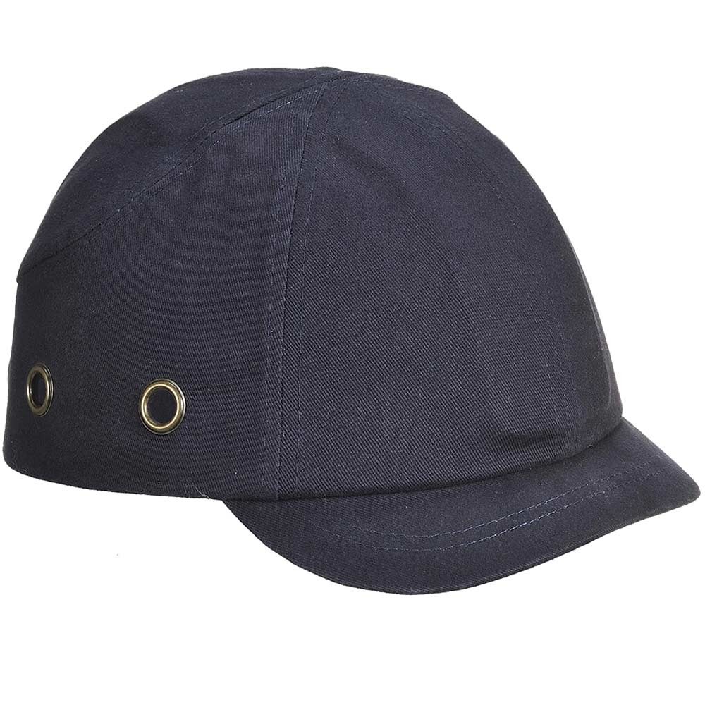 Portwest Short Peak Bump Cap Navy Blue