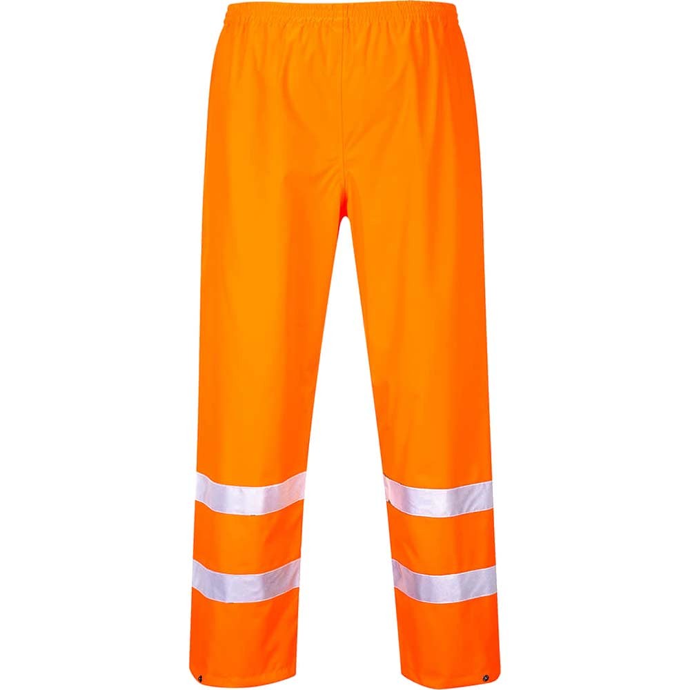 Oxford Weave 300D Class 1 Hi Vis Trousers Orange M 32"
