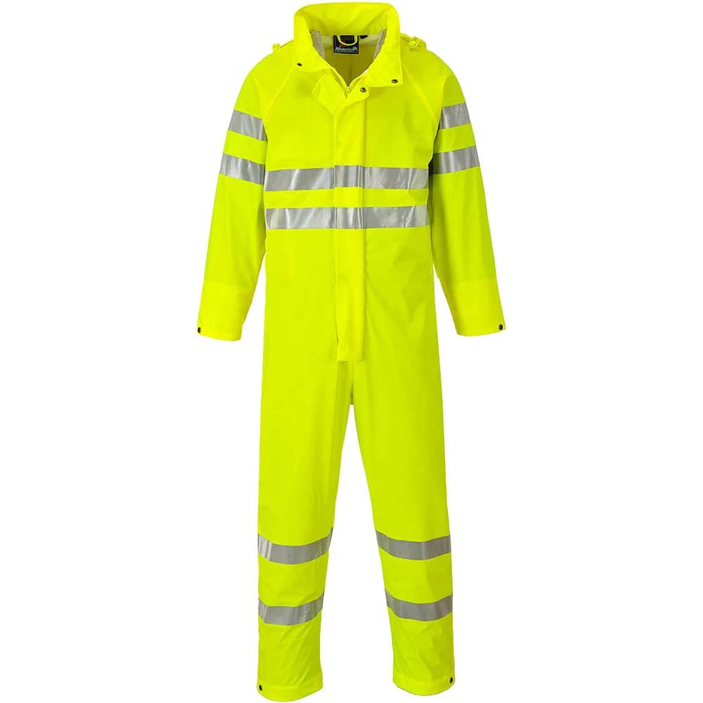 Sealtex Ultra Hi Vis Waterproof Rain Coverall Overall Yellow S