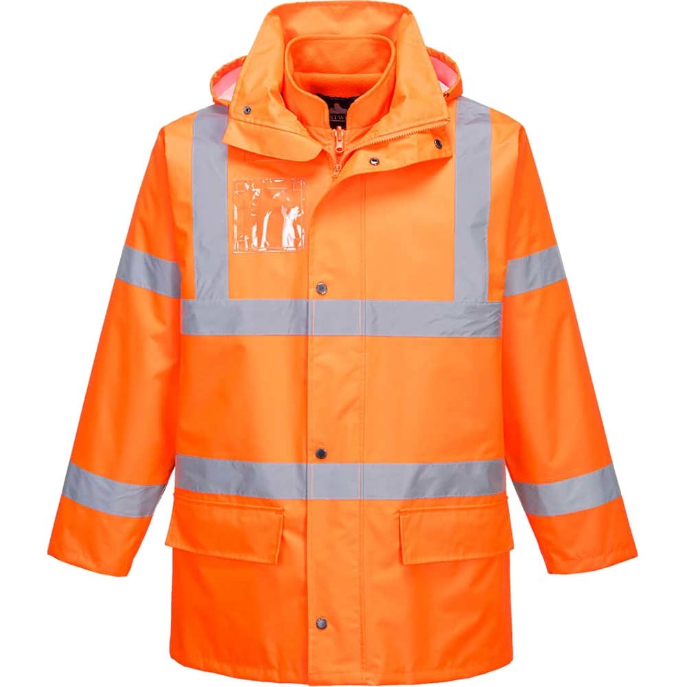 Portwest S765 Essential Hi Vis 5in1 Jacket Orange M
