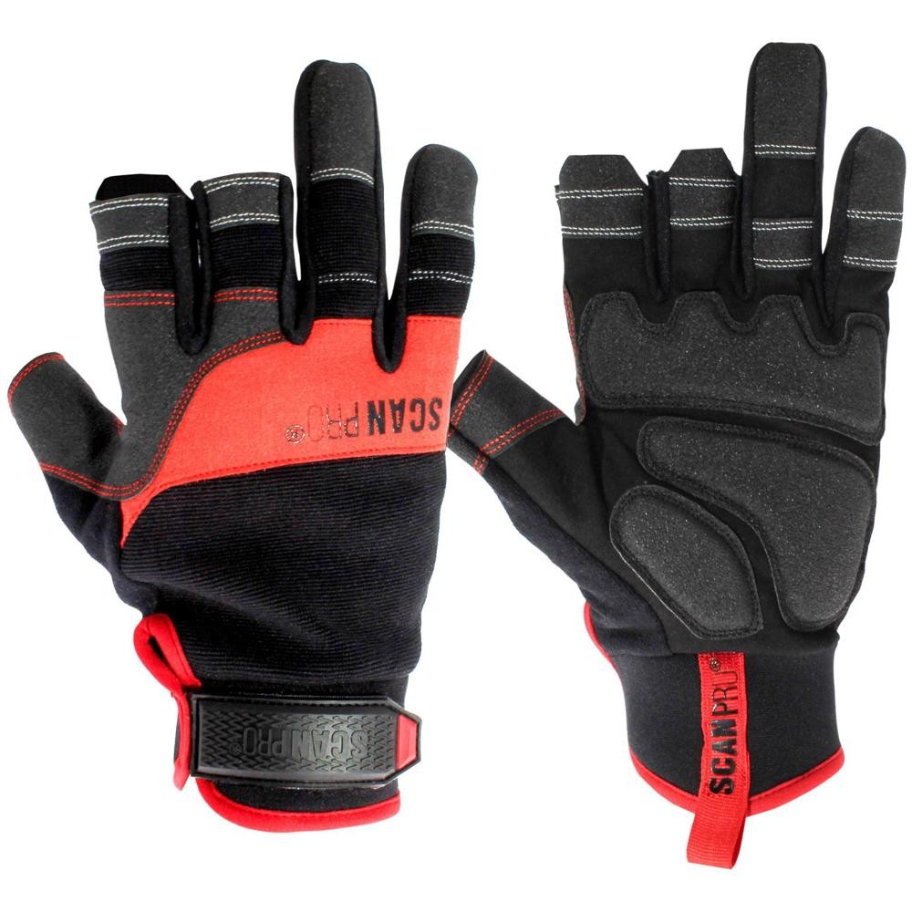 Scan Pro Framers Work Gloves Black / Red 2XL Pack of 1