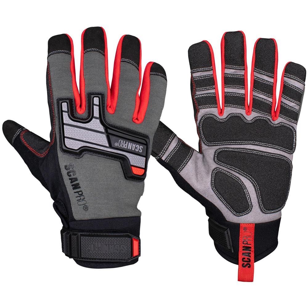 Scan Pro Mechanics Gloves Black / Red XL Pack of 1