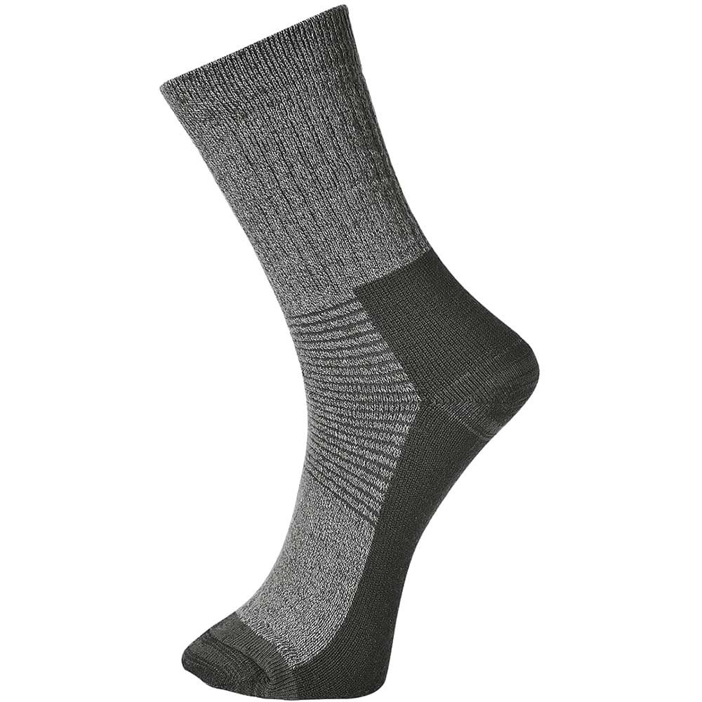 Portwest Thermal Socks Grey 10 - 13 Pack of 1
