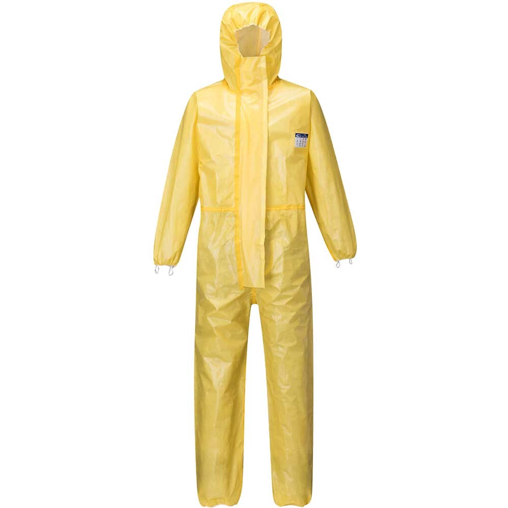 BizTex Microporous Type 3/4/5/6 Coverall Yellow M 31"