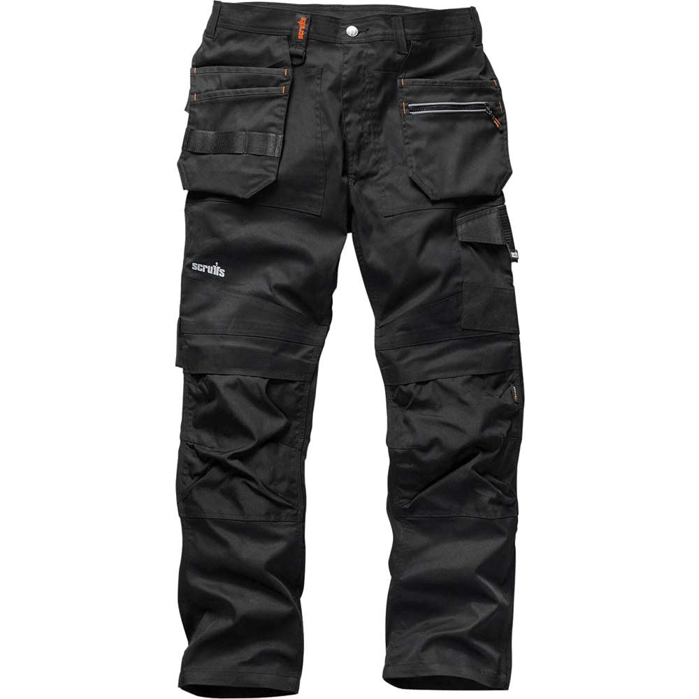 Scruffs Trade Flex Work Trousers Black 34" 31"