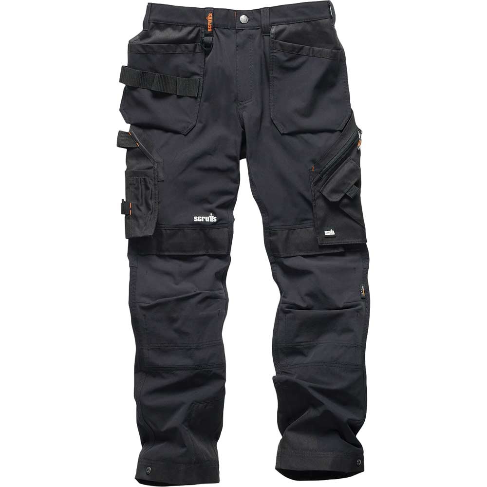 Scruffs Pro Flex Plus Holster Trouser Black 36" 32"