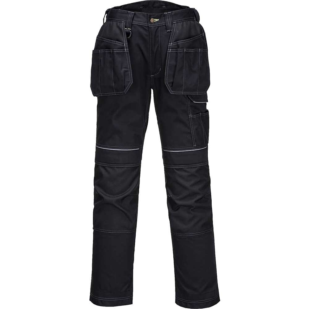 Portwest PW3 Mens Holster Work Trousers Black 42" 29"