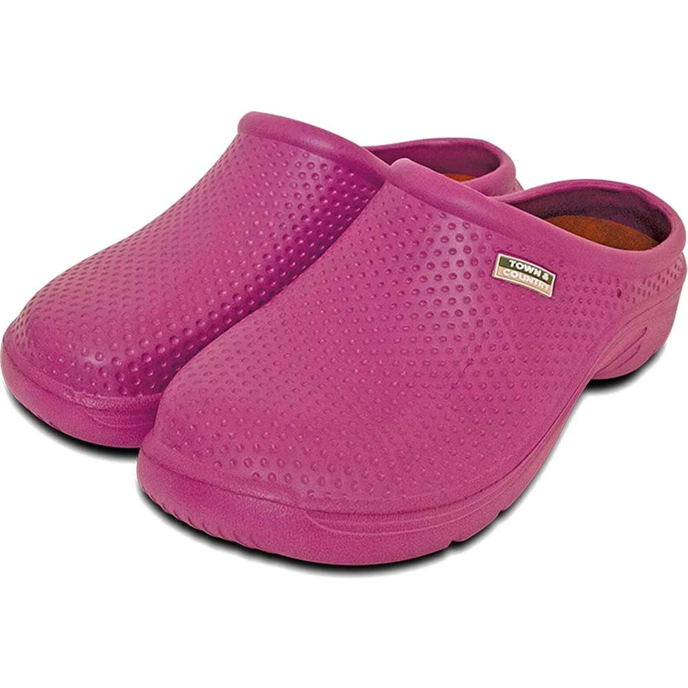 Town and Country EVA Cloggies Garden Shoes Purple Size 6