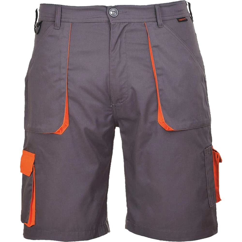 Portwest Mens Texo Contrast Work Shorts Grey XL