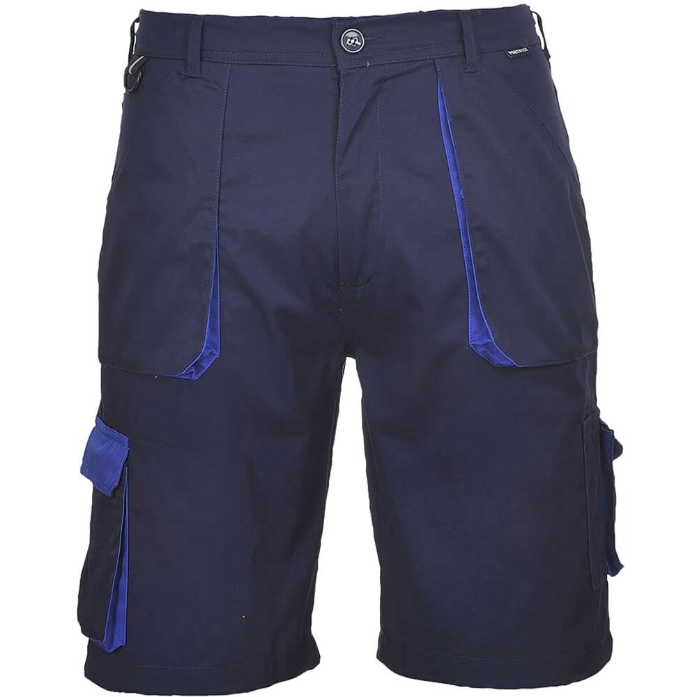 Portwest Mens Texo Contrast Work Shorts Navy L