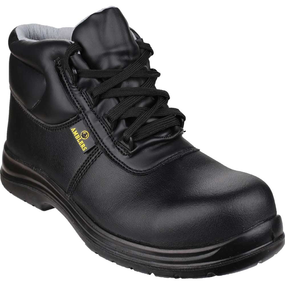 Amblers Safety FS663 Metal-Free Water-Resistant Safety Boots Black Size 4
