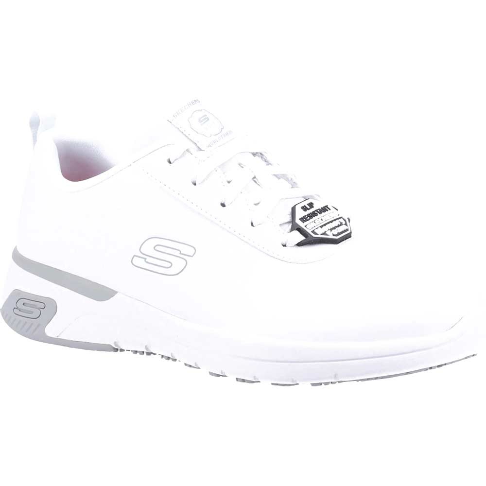 Skechers Marsing Gmina Womens Slip Resistant Shoes White Size 7