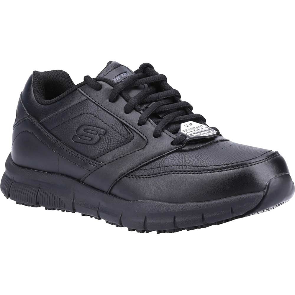 Skechers Nampa Wyola Womens Work Trainers Black Size 4
