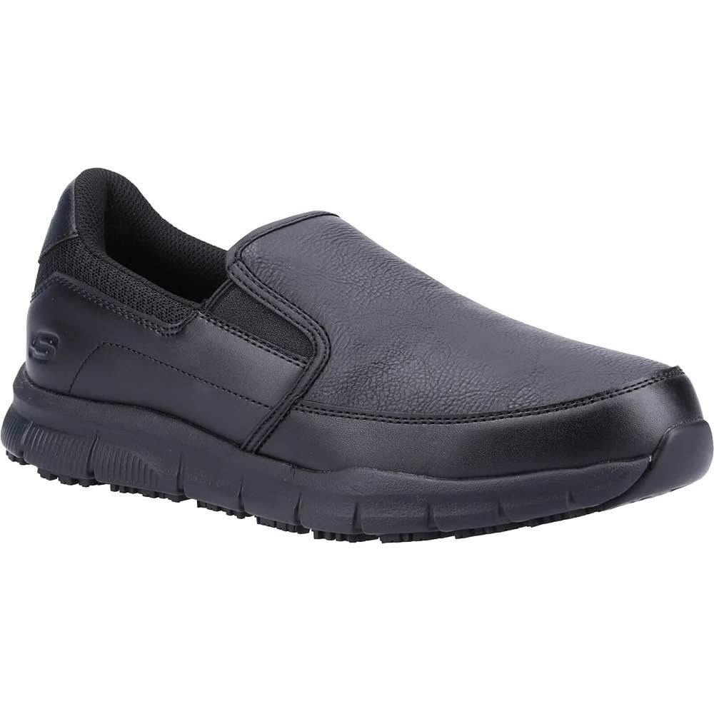 Skechers Nampa Groton Mens Work Shoes Black Size 6