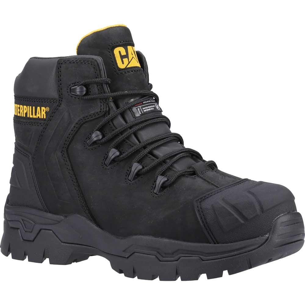 Caterpillar Mens Everett S3 Wp Safety Boot Black Size 13
