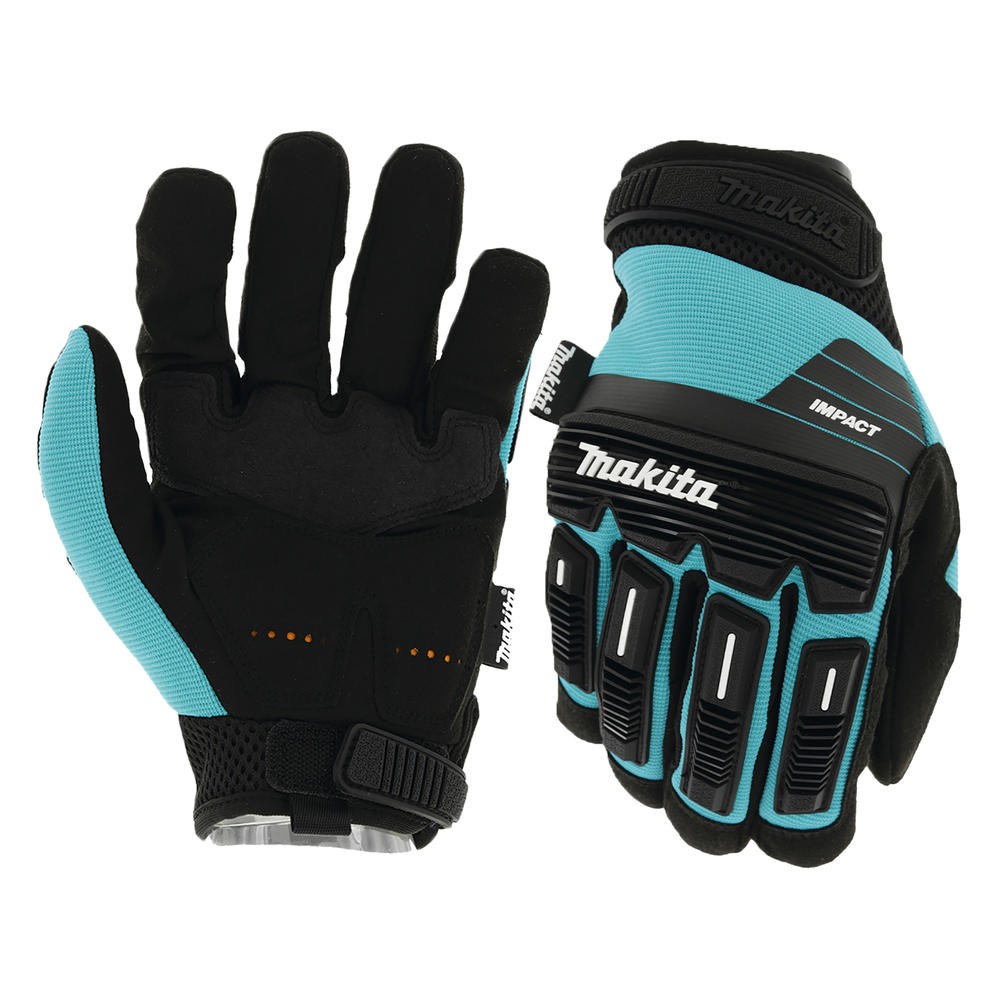 Makita Advanced Impact Demolition Gloves Black / Blue XL Pack of 1