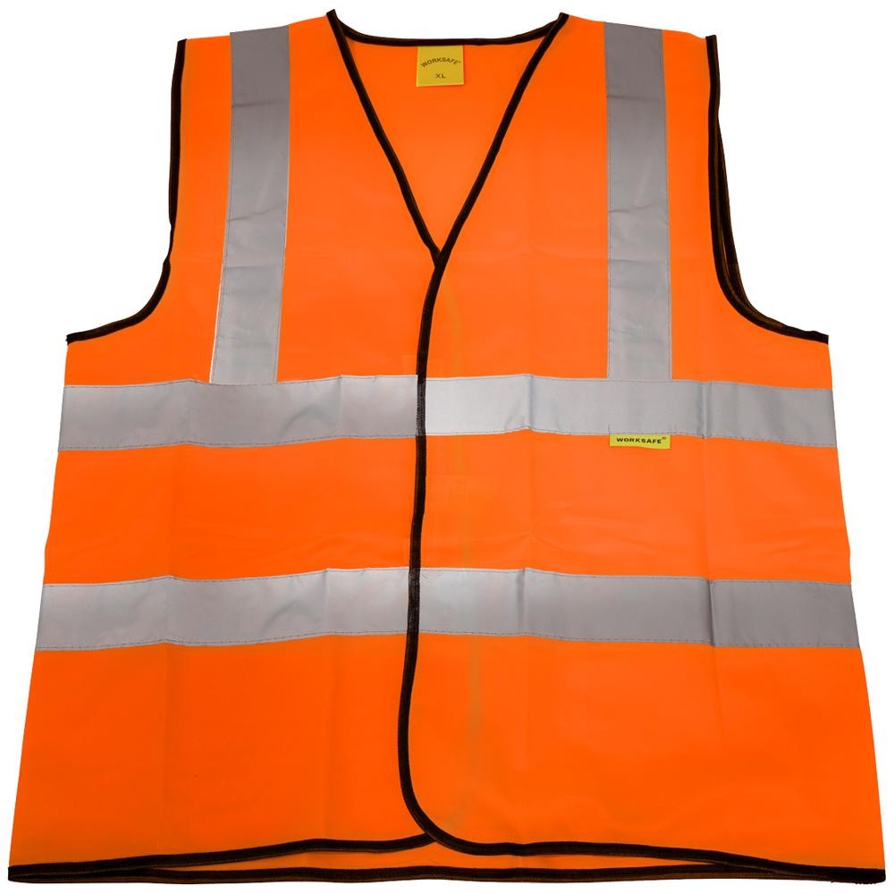 Sealey WorkSafe Hi Vis Waistcoat Orange 2XL
