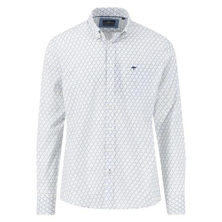 Fynch Hatton Combi Print Button Down Shirt - Green - M