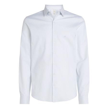 Calvin Klein Twill Business Print Shirt - White - 44