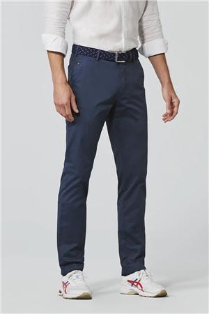 Meyer Roma Regular Fit Chinos - Blue - 40/32