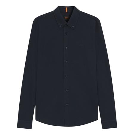 Boss Myjersey Slim-fit Cotton Jersey Shirt - Navy - 2XL