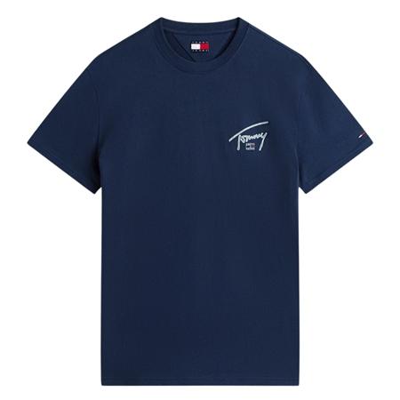 Tommy Jeans Signature Back Logo Jersey T-Shirt - Navy - S