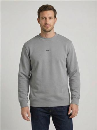 Boss Wesmallcrew Relaxed-fit Sweatshirt - Grey - L