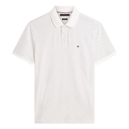 Tommy Hilfiger Aop Interlock Reg Polo Shirt - White - S