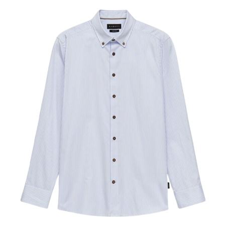 Bugatti Casual Satin Finish Shirt - Blue - L