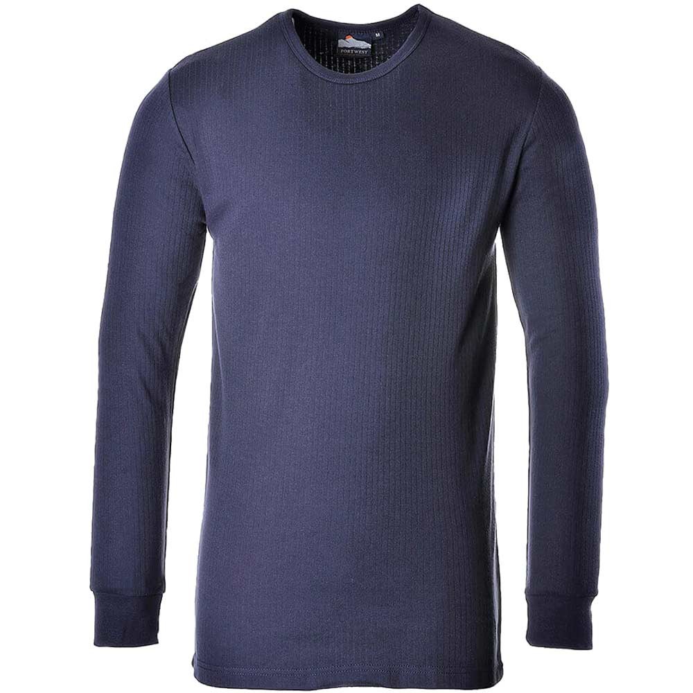 Portwest Thermal Long Sleeve T Shirt Navy XS