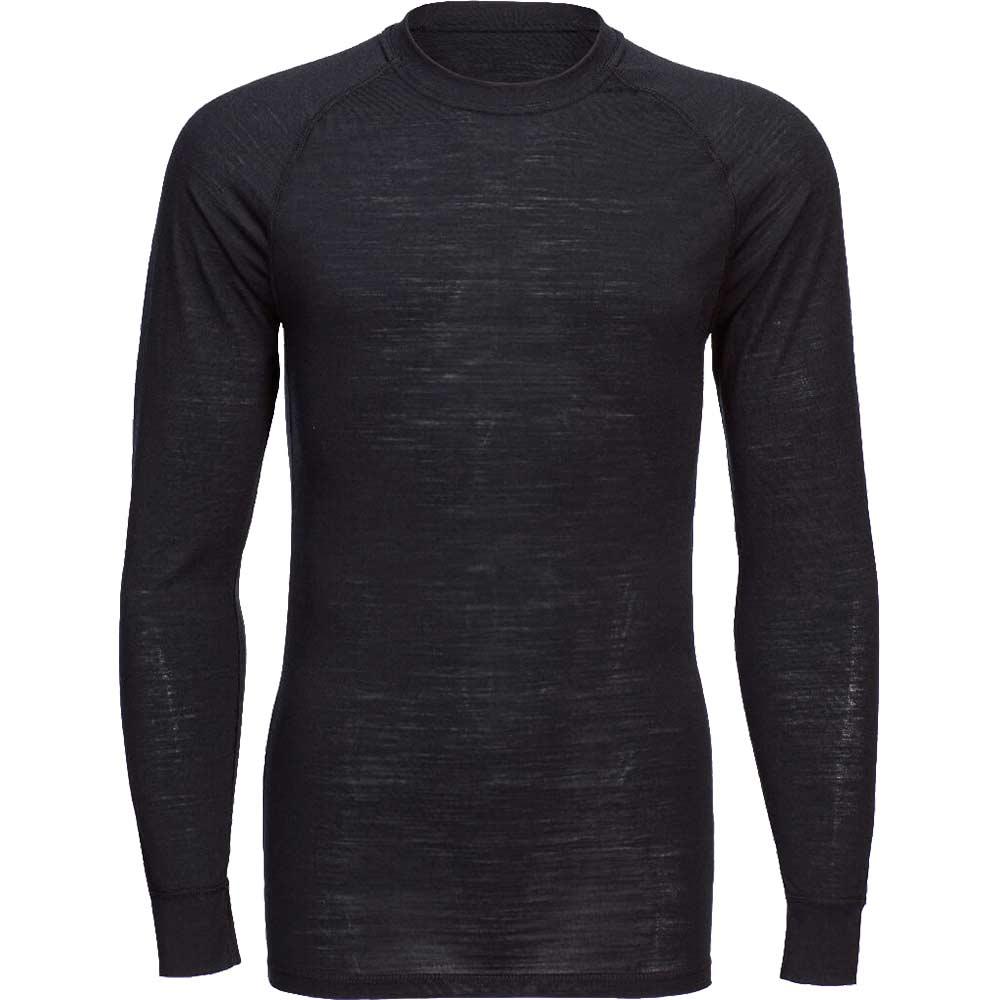Portwest Mens Merino Wool Crewneck Baselayer Top Black M