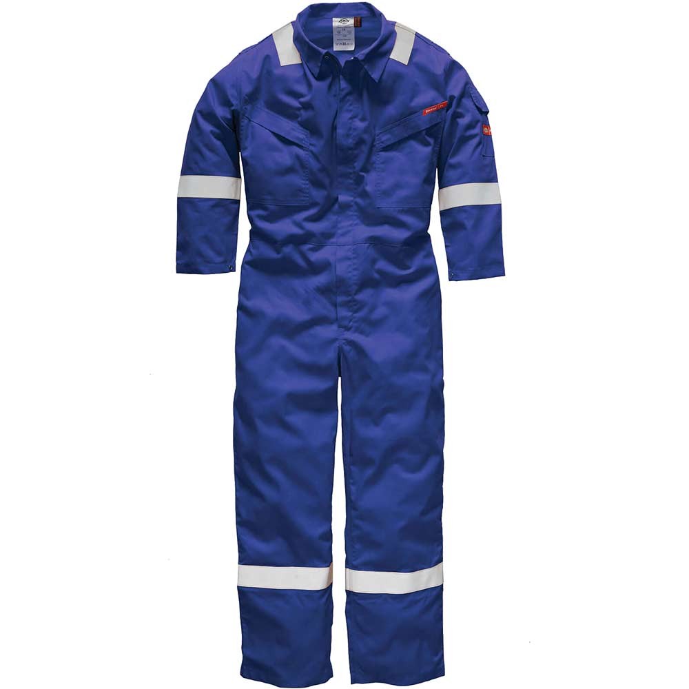 Dickies Mens Pyrovatex Flame Retardant Overall Royal Blue 40" 33"