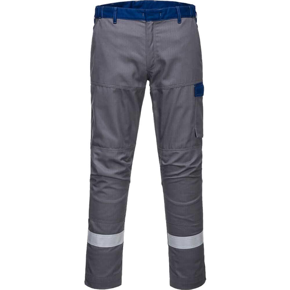 BizFlame Ultra Two Tone Flame Resistant Trousers Grey 42" 31"