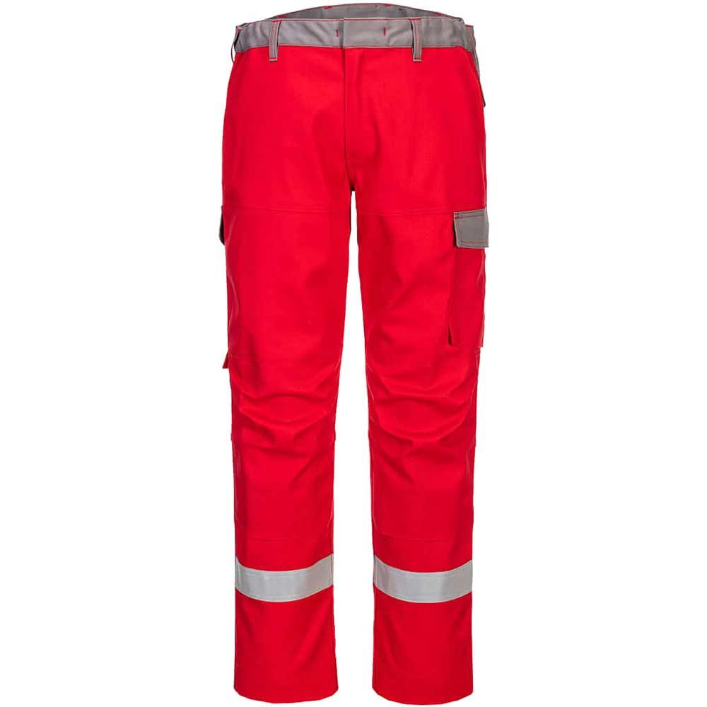 BizFlame Ultra Two Tone Flame Resistant Trousers Red 34" 31"