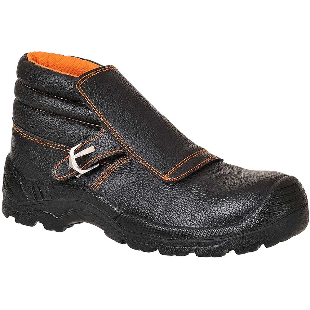 Portwest Compositelite Welders Safety Boots Black / Orange Size 13