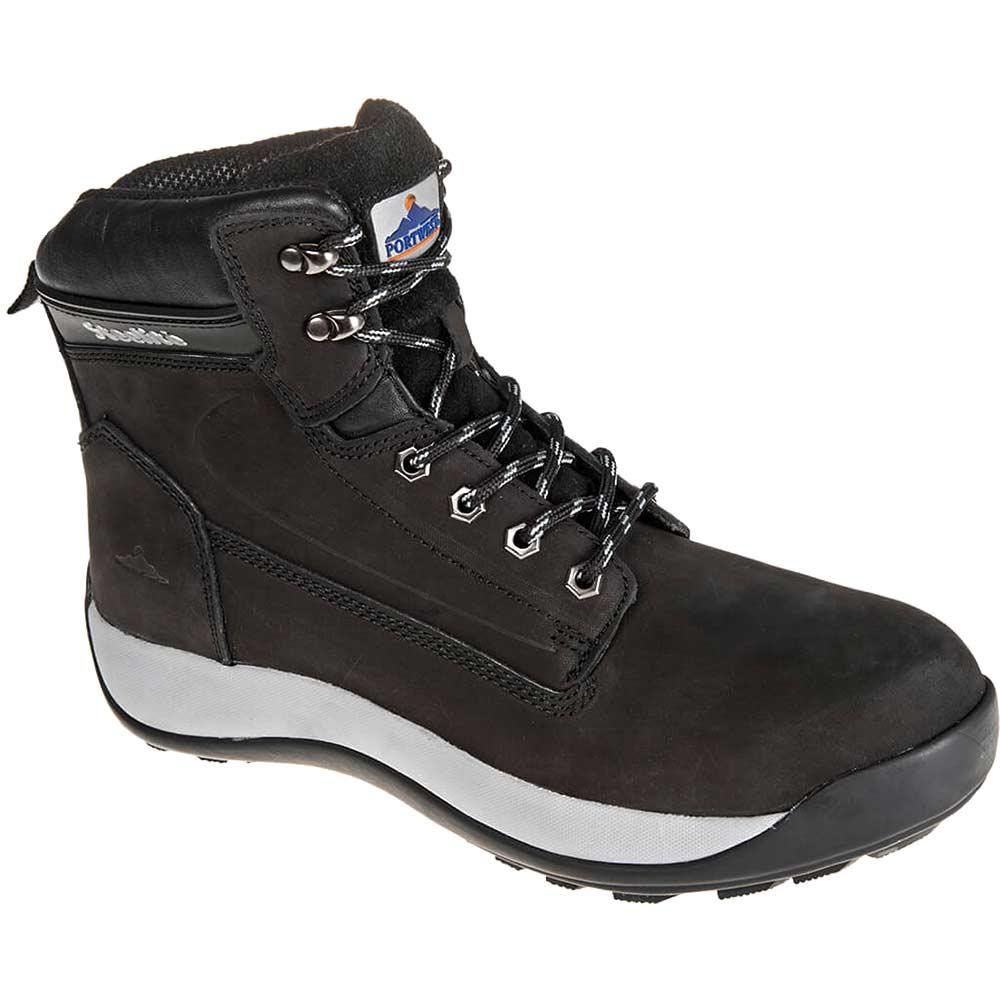 Portwest Steelite Constructo S3 HRO Nubuck Safety Boots Black Size 10.5