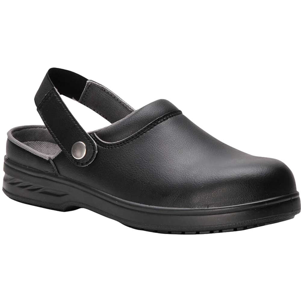 Portwest Steelite SB AE WRU Clean Area Safety Clogs Black Size 4