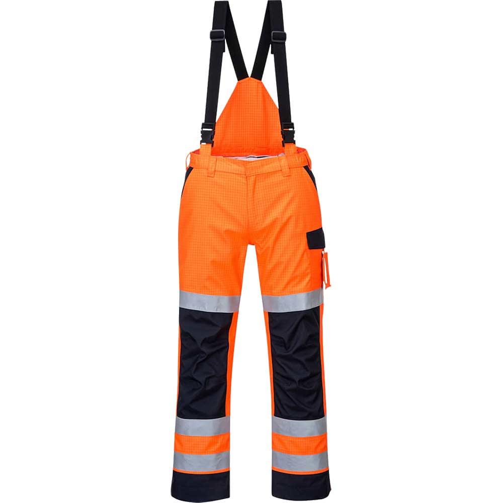 Portwest MV71 Modaflame Multi Arc Trousers Orange / Navy XL 31"